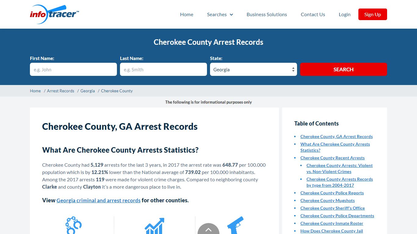 Cherokee County, GA Jail Inmate Roster & Arrests - InfoTracer