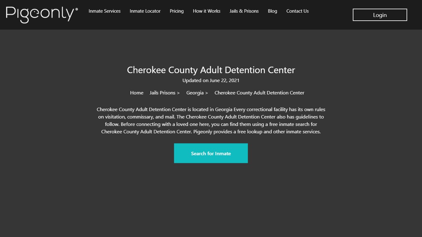 Cherokee County Adult Detention Center Inmate Search | Georgia